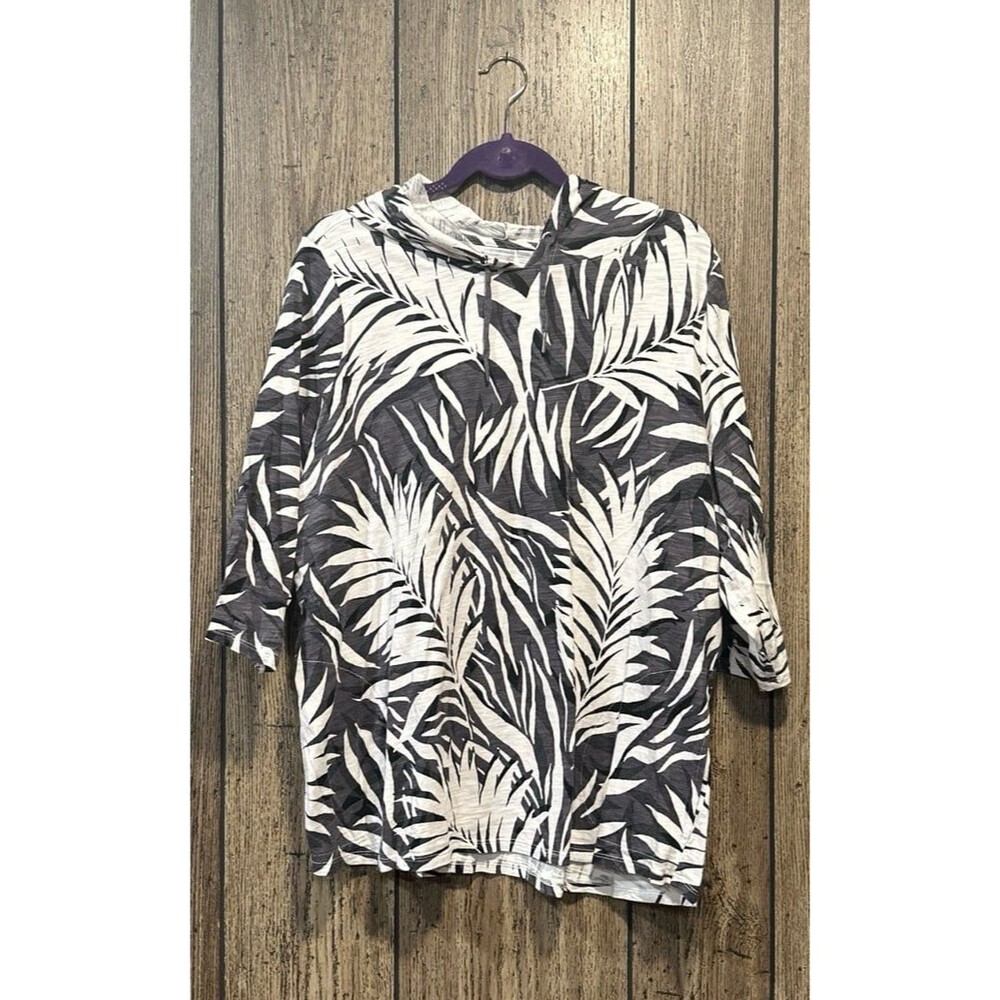 Belle by Kim Gravel Slub Knit 3/4-Sleeve Hoodie